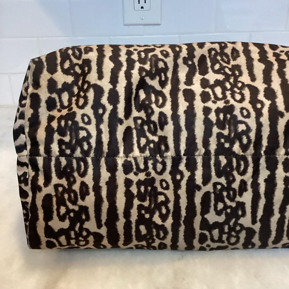 Coach Bag Purse Handbag Pocketbook Ocelot Print Nylon Travel Weekend Travel Bag - Picture 8 of 13